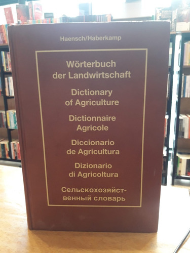 Diccionario De Agricultura - 6 Idiomas - Haensch / Haberkamp