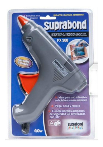 Imagen 2 de 6 de Pistola Encoladora Silicona Electrica Grande Suprabond Px300