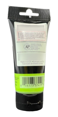 Imagen 2 de 2 de Acrílico Grumbacher Amarillo Verdoso Phtalo De 75 Ml.