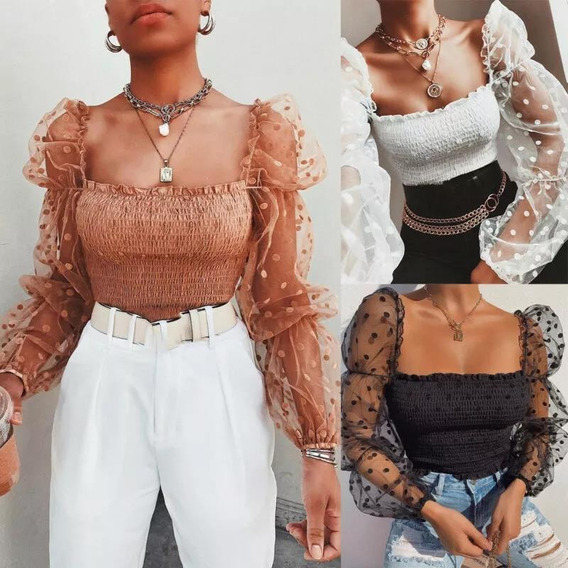 blusas arrugadas