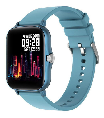 Imagen 1 de 1 de Smartwatch Colmi P8 Plus 1.69" caja de  aleación de zinc  blue, malla  blue de  silicona