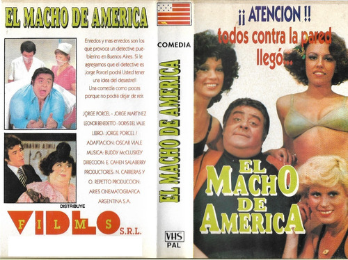 El Macho De América Vhs Jorge Porcel Susana Traverso