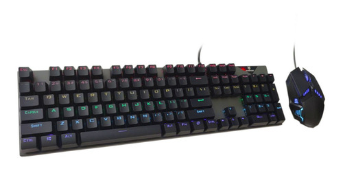 Imagen 1 de 5 de Teclado Gamer Pc Mecanico Rgb Fw-km300