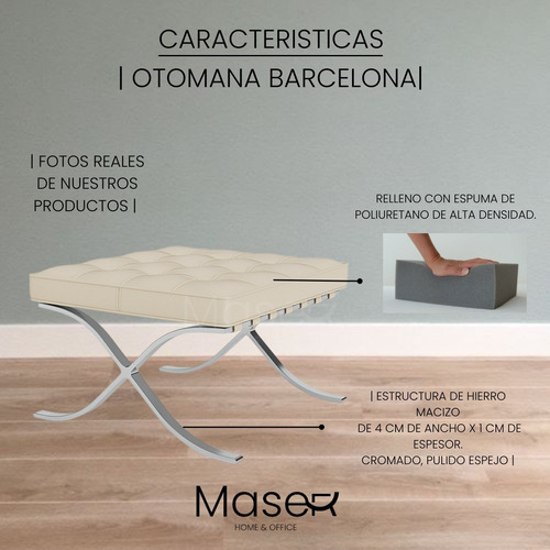 Otomana Barcelona O Apoya Pies Somos Fabricantes