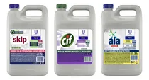 Comprar Combo Skip \u002F Cif Pisos Lavanda \u002F Ala Detergente Limón 5 Lts