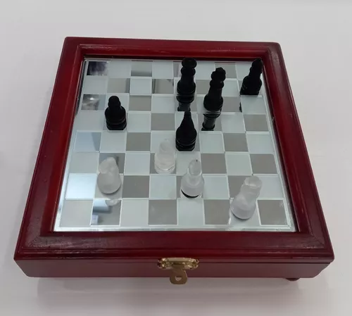 Jogo de xadrez tabuleiro vidro  Produtos Personalizados no Elo7
