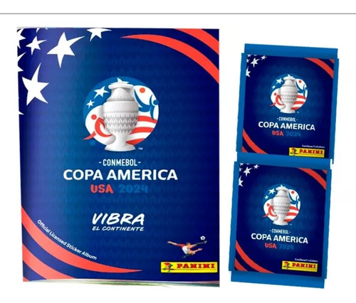 Álbum + 10  Sobres - Copa America 2024. Panini.