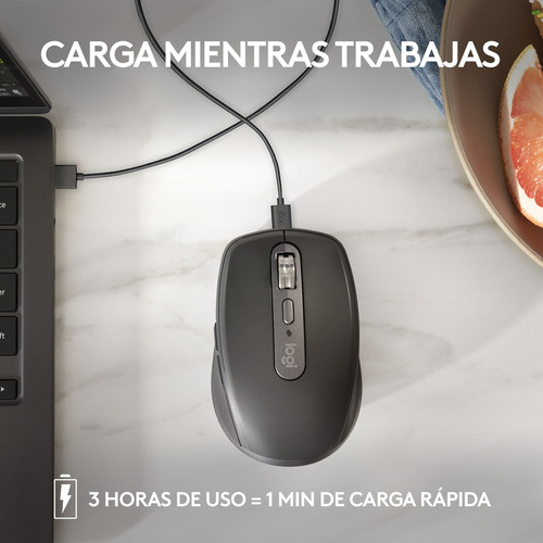 Mouse Inalámbrico Compacto Logitech Mx Anywhere 3s Rosado