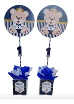 Comprar Centros De Mesa Osito Rey,  1er Añito, Bautismo, Baby Shower