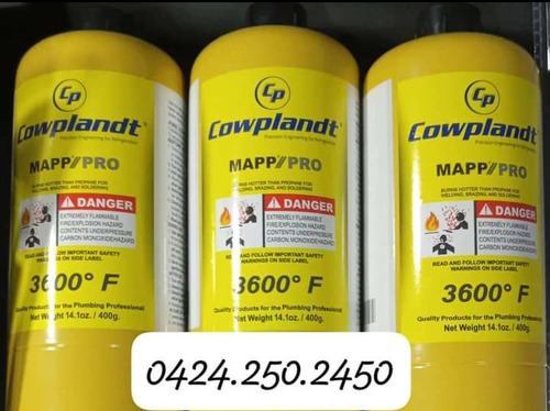 Gas Propano Para Soldadura De Refrigeración Marca Cowplandt