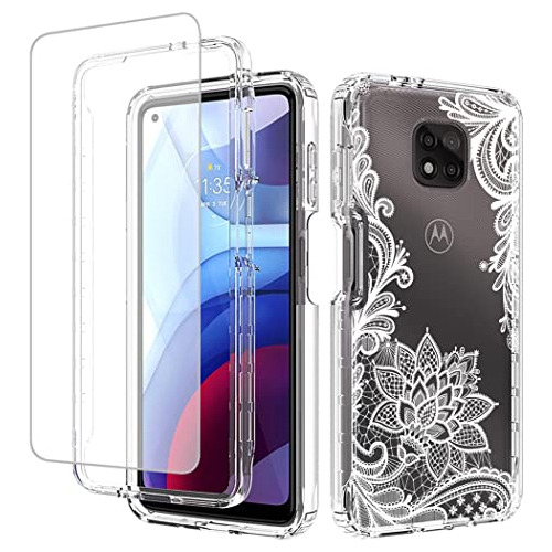 Yodueiv Para Moto G Power 2021 Xt2117 Funda Con Cristal Temp