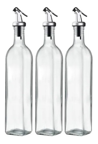 Botellas Para Aceite Vinagre Y Soya Con Dispensador 250 Ml