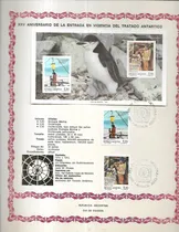Comprar Hoja Filatelica Con Sellos Motivo Xxv Aniv Tratado Antartico