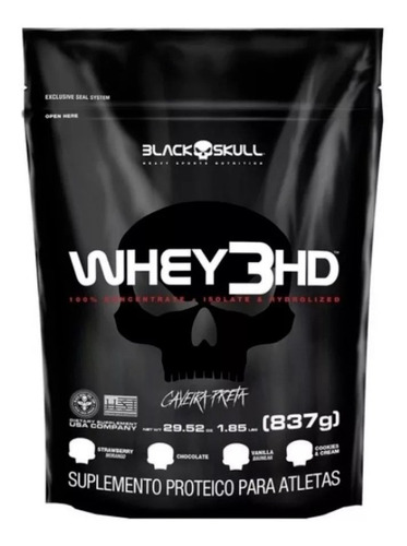 Whey 3hd Black Skull