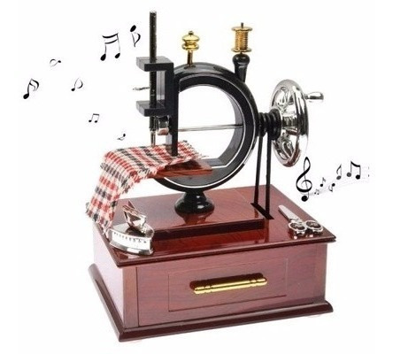 Máquina De Costura Música Box | Brinquedo | Porta Joia