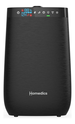 Humidificador Ultrasonico Homedics De Lujo Con Control Color Negro