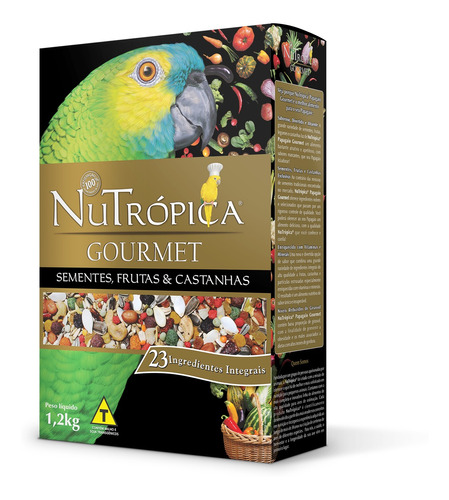 Nutrópica Papagaio Gourmet 1,2 Kg