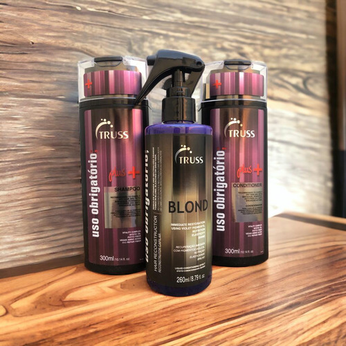 Plus Mais Shampoo E Condicionador 300ml + Blond 260ml Truss