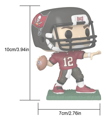 Funko Pop Tom Brady Nfl Bucs Football Uniforme Casco Balon