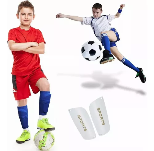 Par Espinilleras Fútbol Niños Pantorrilla Protección Adultos