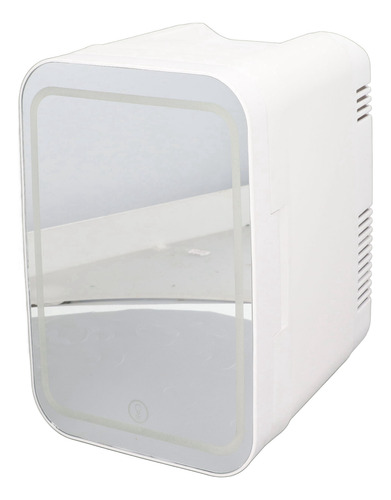 Refrigerador De Oficina Mini Led Cosmetics Con Espejo De Gra