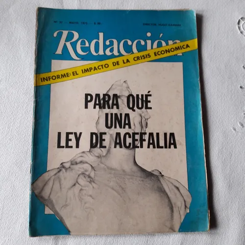 Revista Redaccion Nº 27 Mayo 1975 - Ley Acefalia - Crisis (Usado)