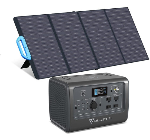 Generador De Energía Autónomo Batería Panel Solar Portátil 