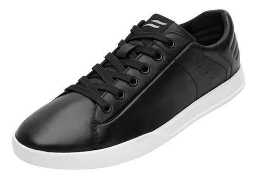 Tenis Clásicos Hombre De Piel Urbanos Flexi 412402 Black