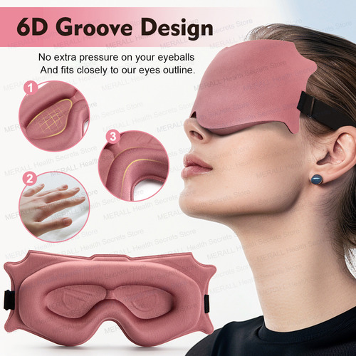 Máscara Para Dormir 3d Block Out, Sombra De Ojos Para Dormir
