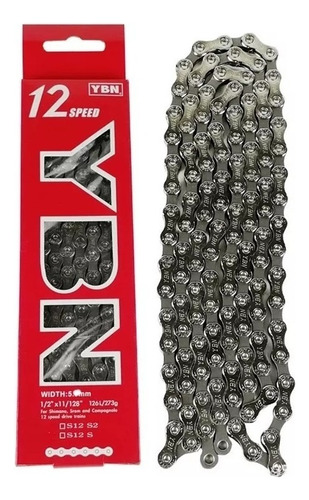 Cadena Ybn de 12 velocidades para Shimano/Sram 126 eslabones