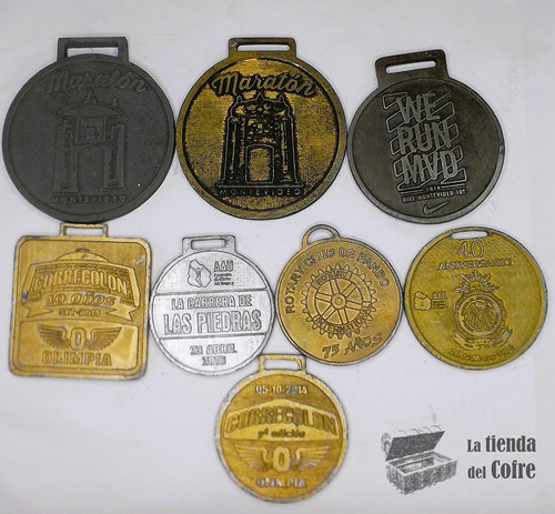 Lote De 8 Medallas De Maratones #2