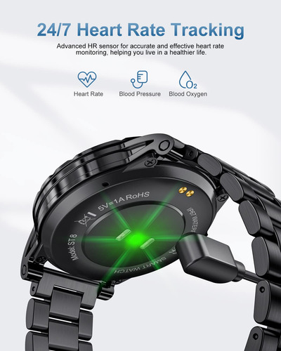 Pantalla Táctil Completa Smartwatch Lige 2024 De 1.3 Pulgada