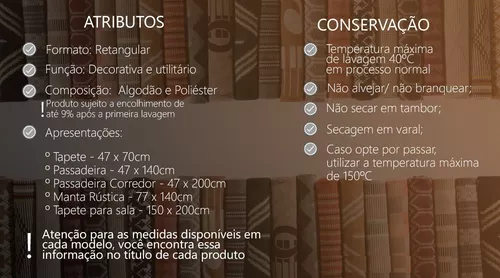 Jogo De Tapetes Para Cozinha Passadeira inca 3 Peças - Util em casa Home e  Decor