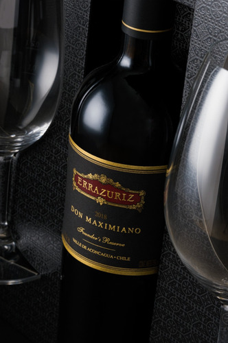 Pack Vino Icono Errazuriz Don Maximiano + 2 Copas Riedel