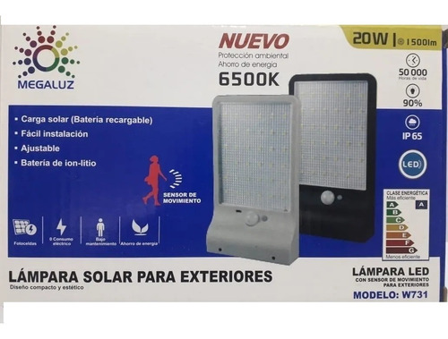 Lampara Led 20w Interperie Sensor De Moviento Promocion 5pz