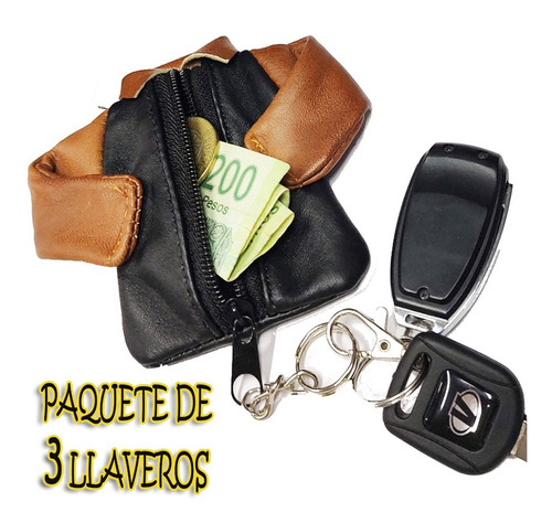 Imagen 2 de 7 de Llavero De Piel Chamarra