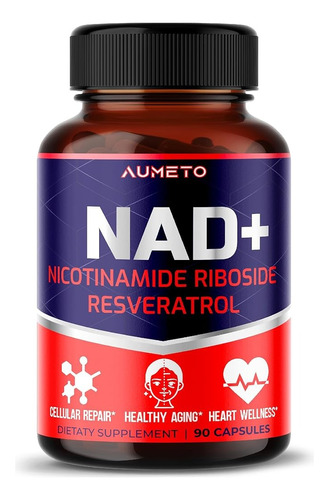 Suplemento Nad+ Con Nicotinamida Ribósido Nr, Resveratrol