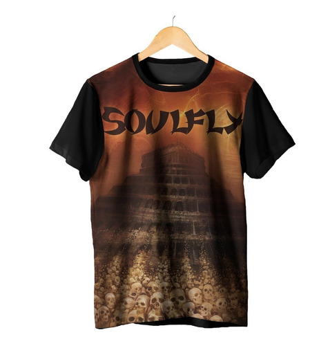 Camiseta Soulfly Max Cavalera Heavy Metal Conquer Album