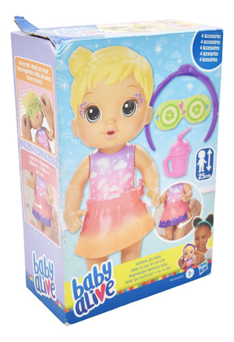 Baby Alive Bebe Spa Multicolor 4 Accesorios 25 Cm Hasbro Cd