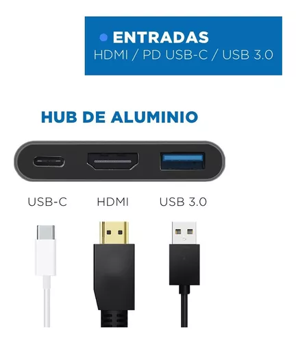 Hub Adaptador Usb Tipo C 6 En 1 Para Mac Macbook Windows — Te lo tenemos  Chile