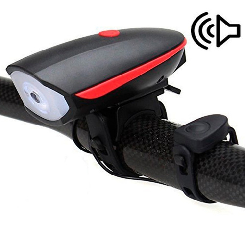 Bocina + Luz Bicicleta. Recargable Bike Ciclismo *soy Tienda
