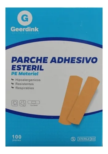 comprar Parche Curita Recto - 100 Unidades Estándar Recto