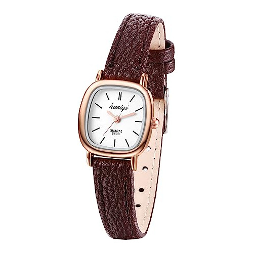 Reloj Mujer Cuero Analógico Cuadrado