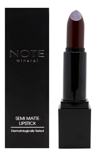 Note Mineral Semi Matte Lipstick Labial Mate Vegano 4.5gr