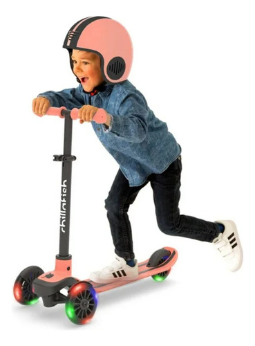 Scooter Infantil Chillafish Con Luces Verde