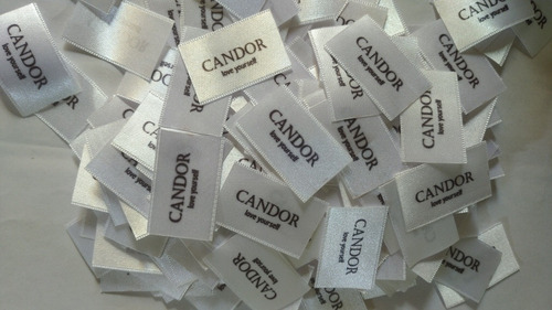 Etiquetas Personalizadas Ropa Camisas 2.5x4 F.blanco 250 U