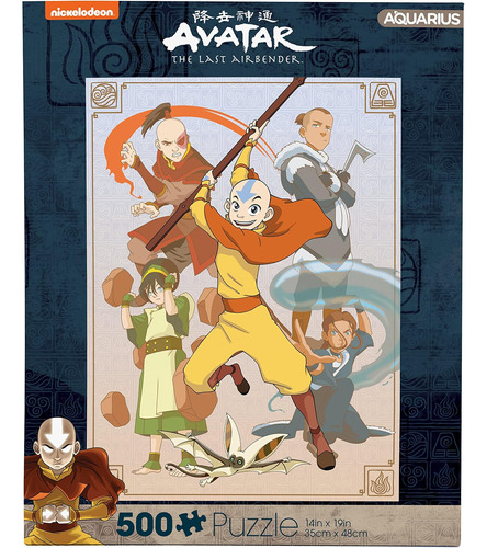 Acuario - Avatar The Last Airbender Cast Rompecabezas De 500