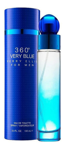 Perry Ellis 360 Very Blue Edt 100ml Silk Perfumes Ofertas