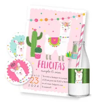 Comprar Kit Imprimible Llamitas Llamas Invitacion Digital Cumpleaños