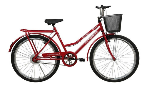 Bicicleta Aro 26 Athor Vênus Vb Vermelho